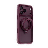 Apple iPhone 17 Pro Max Kılıf Wiwu AG-203 AeroGuard Ultra Serisi M-safe Şarj Özellikli Airbag Tasarımlı Standlı Kapak