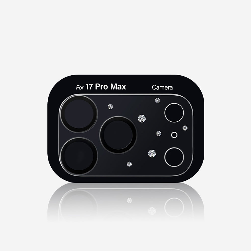 Apple iPhone 17 Pro Max Pynana Diamond Sky Serisi Taşlı Kamera Lens Koruyucu