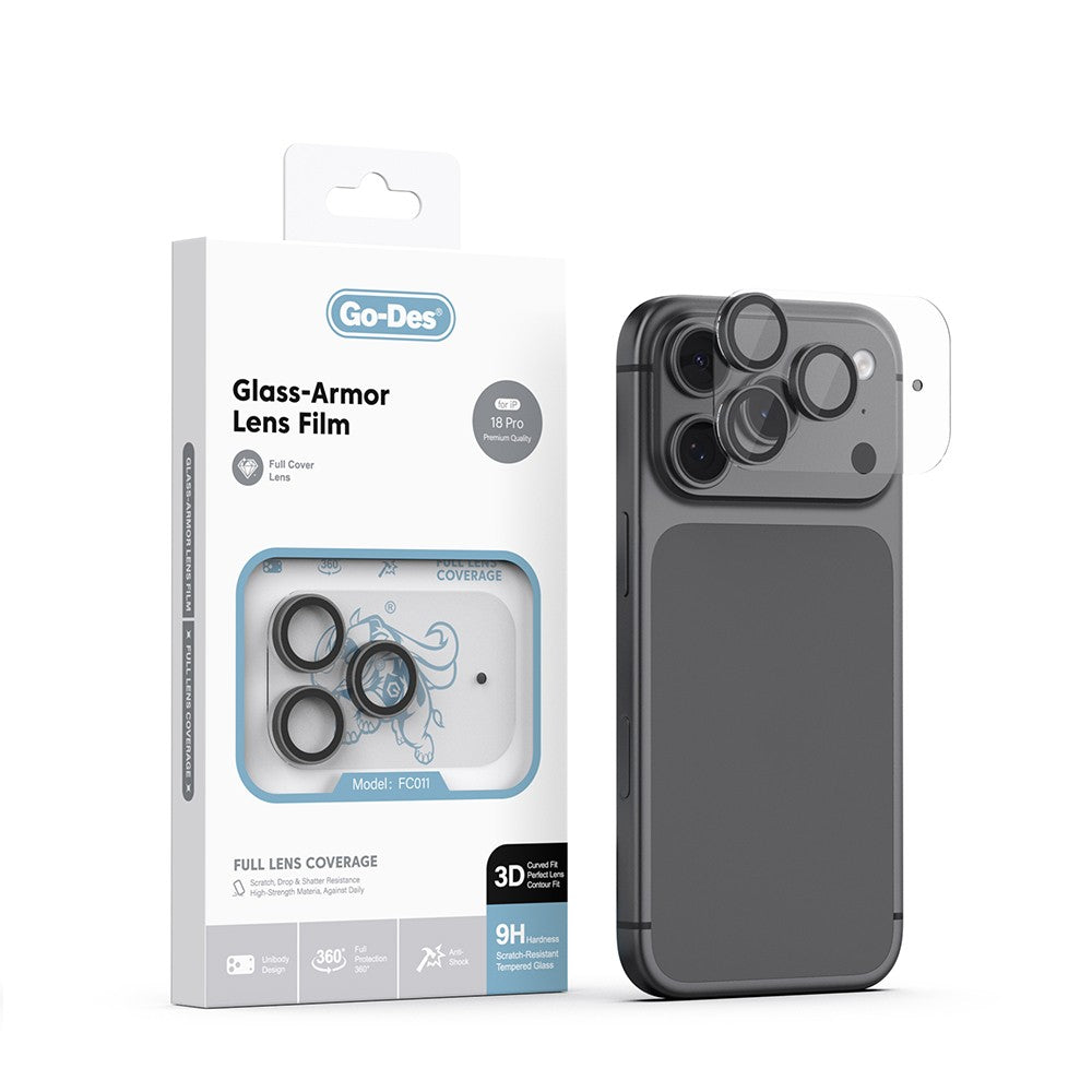 Apple iPhone 18 Pro Go Des FC011 Glass Armor Serisi Kamera Lens Koruyucu