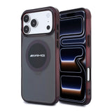 Apple iPhone 18 Pro Kılıf AMG Orjinal Lisanslı M-safe Şarj Özellikli Transparan IML Baskı Logolu Bicolor Block Kapak