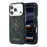 Apple iPhone 18 Pro Kılıf Guess Orjinal Lisanslı 4G Büyük Resin Logolu PU Kapak