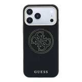 Apple iPhone 18 Pro Kılıf Guess Orjinal Lisanslı M-safe Şarj Özellikli PU Delikli 4G ve Yazı Logolu Kapak