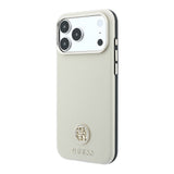 Apple iPhone 18 Pro Kılıf Guess Orjinal Lisanslı M-safe Şarj Özellikli PU Taşlı Metal 4G ve Yazı Logolu Kapak