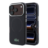 Apple iPhone 18 Pro Kılıf Lacoste Orjinal Lisanslı M-safe Şarj Özellikli Lake Timsah Logolu IML Frosted Kapak