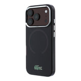 Apple iPhone 18 Pro Kılıf Lacoste Orjinal Lisanslı M-safe Şarj Özellikli Lake Timsah Logolu IML Frosted Kapak