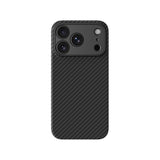 Apple iPhone 18 Pro Kılıf M-safe Şarj Özellikli 1500D Aramid Fiber Lens Korumalı Amazingthing Titan Max Serisi Karbon Kapak