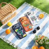 Apple iPhone 18 Pro Kılıf M-safe Şarj Özellikli 3D Baskılı Tasarım Mutural Graffiti Serisi Kapak
