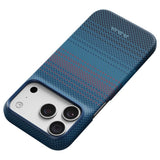 Apple iPhone 18 Pro Kılıf M-safe Şarj Özellikli Aramid Karbon Fiber Pitaka Moonrise 2.0 Nights Serisi Kapak