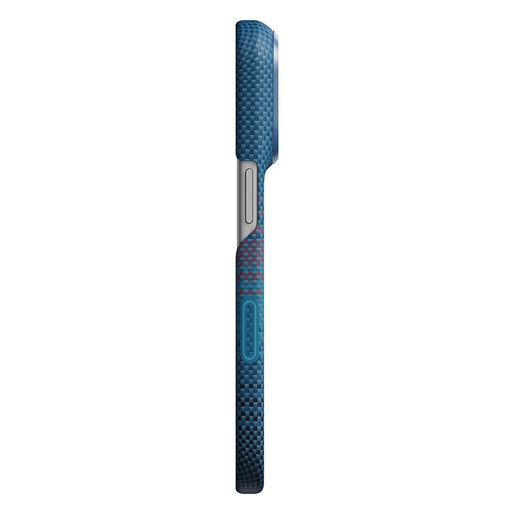Apple iPhone 18 Pro Kılıf M-safe Şarj Özellikli Aramid Karbon Fiber Pitaka Moonrise 2.0 Nights Serisi Kapak