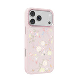 Apple iPhone 18 Pro Kılıf M-safe Şarj Özellikli Çiçek Tasarımlı Mutural Flower Serisi Kapak