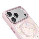 Apple iPhone 18 Pro Kılıf M-safe Şarj Özellikli Çiçek Tasarımlı Mutural Flower Serisi Kapak