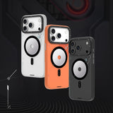 Apple iPhone 18 Pro Kılıf M-safe Şarj Özellikli Disk Desenli Youngkit Disc Battle Kapak