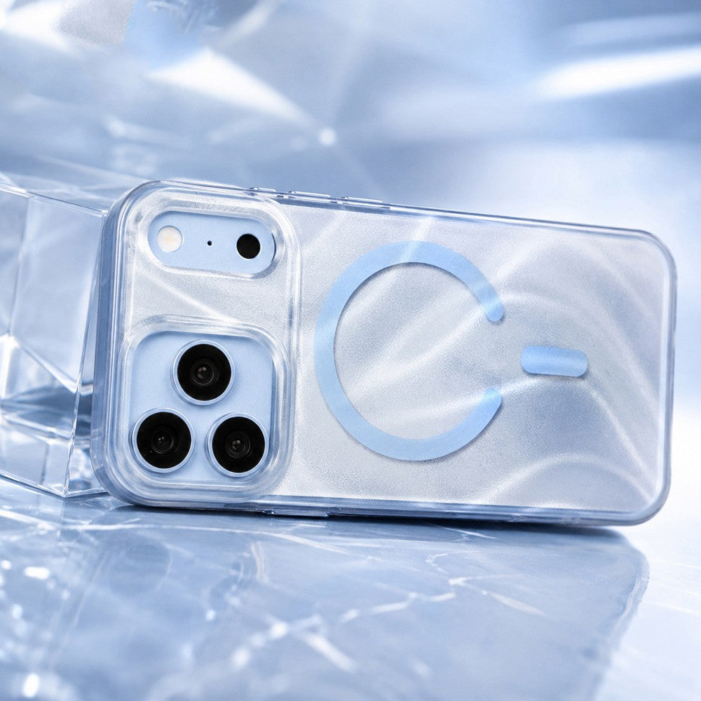 Apple iPhone 18 Pro Kılıf M-safe Şarj Özellikli Mutural Glow Desert Serisi Kapak