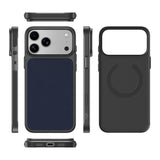 Apple iPhone 18 Pro Kılıf M-Safe Şarj Özellikli PU Zore Paris Trexo Sert PC Kapak