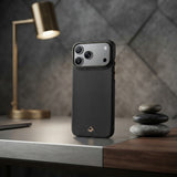 Apple iPhone 18 Pro Kılıf M-safe Şarj Özellikli Raptic Aramid Skin Reynis Serisi Karbon Kapak