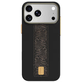 Apple iPhone 18 Pro Kılıf M-safe Şarj Özellikli Raptic Aramid Skin Rise Serisi 24 Ayar Altın Kaplamalı Karbon Kapak