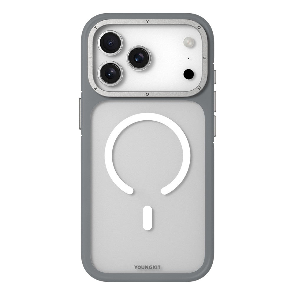 Apple iPhone 18 Pro Kılıf M-safe Şarj Özellikli Youngkit Rock Sand Serisi Kapak
