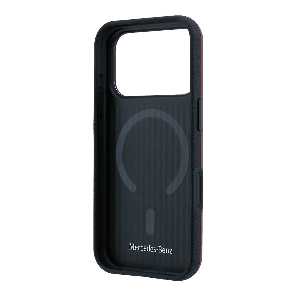 Apple iPhone 18 Pro Kılıf Mercedes Benz Orjinal Lisanslı M-safe Şarj Özellikli 360 Derece Dönebilen Standlı PU Metal Logolu Kapak
