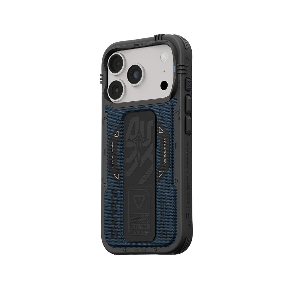 Apple iPhone 18 Pro Kılıf SkinArma M-safe Şarj Özellikli Airbag Tasarımlı Standlı Phantom Kapak
