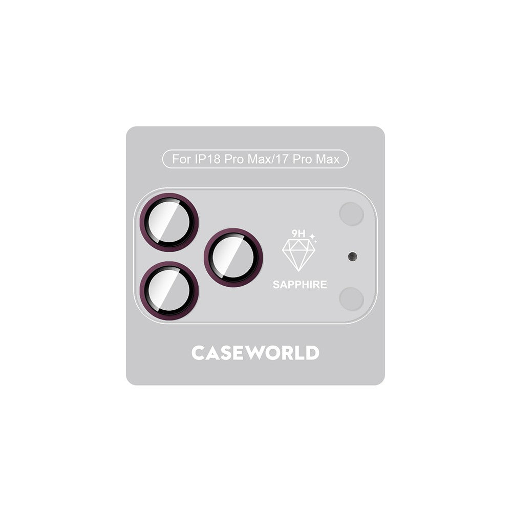 Apple iPhone 18 Pro Max CaseWorld Alloy Sapphire Safir One-Piece Anti Reflective Safir Kamera Lens Koruyucu