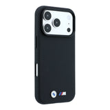 Apple iPhone 18 Pro Max Kılıf BMW Orjinal Lisanslı M-safe Şarj Özellikli Metal Logolu Karbon Fiber Kevlar Kapak