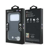 Apple iPhone 18 Pro Max Kılıf BMW Orjinal Lisanslı M-safe Şarj Özellikli Metal Logolu Karbon Fiber Kevlar Kapak