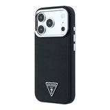 Apple iPhone 18 Pro Max Kılıf Guess Orjinal Lisanslı M-safe Şarj Özellikli Grained Triangle Kapak