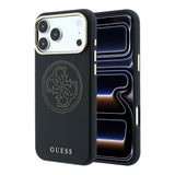 Apple iPhone 18 Pro Max Kılıf Guess Orjinal Lisanslı M-safe Şarj Özellikli PU Delikli 4G ve Yazı Logolu Kapak