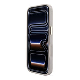 Apple iPhone 18 Pro Max Kılıf Guess Orjinal Lisanslı M-safe Şarj Özellikli Sıcak Baskılı Yazı Logolu C-Magnet PU Deri Peony Kapak