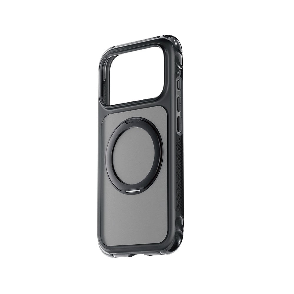 Apple iPhone 18 Pro Max Kılıf Lenyes Air Bumper Serisi M-safe Şarj Özellikli Airbag Tasarımlı Standlı Kapak
