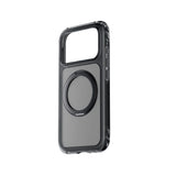 Apple iPhone 18 Pro Max Kılıf Lenyes Air Bumper Serisi M-safe Şarj Özellikli Airbag Tasarımlı Standlı Kapak