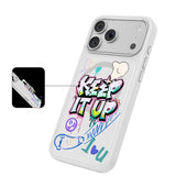 Apple iPhone 18 Pro Max Kılıf M-safe Şarj Özellikli 3D Baskılı Tasarım Mutural Graffiti Serisi Kapak