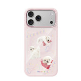 Apple iPhone 18 Pro Max Kılıf M-safe Şarj Özellikli 3D Baskılı Tasarım Mutural The Dog Serisi Kapak