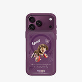 Apple iPhone 18 Pro Max Kılıf M-safe Şarj Özellikli 3D Baskılı Tasarım Mutural The Dog Serisi Kapak