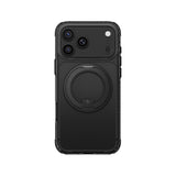 Apple iPhone 18 Pro Max Kılıf M-Safe Şarj Özellikli Airbag Tasarımlı Standlı Lens Korumalı AmazingThing Titan Pro MagSpin Kapak