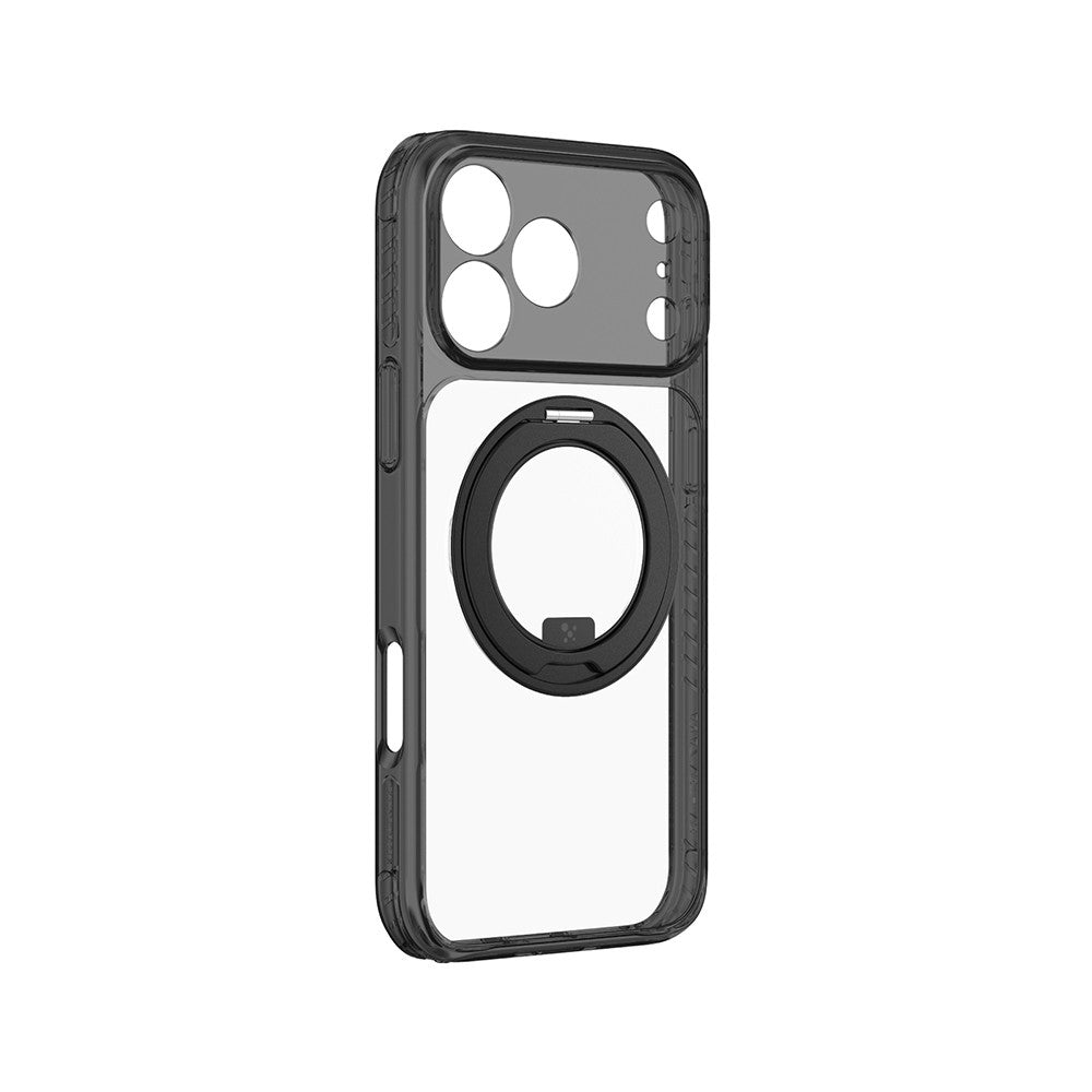 Apple iPhone 18 Pro Max Kılıf M-Safe Şarj Özellikli Airbag Tasarımlı Standlı Lens Korumalı AmazingThing Titan Pro MagSpin Kapak
