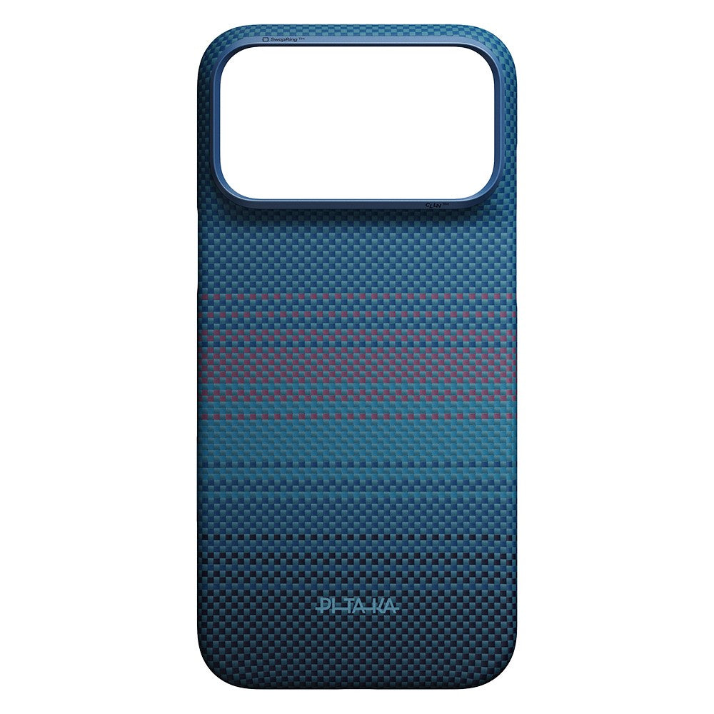 Apple iPhone 18 Pro Max Kılıf M-safe Şarj Özellikli Aramid Karbon Fiber Pitaka Moonrise 2.0 Nights Serisi Kapak