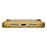 Apple iPhone 18 Pro Max Kılıf M-safe Şarj Özellikli Aramid Karbon Fiber Pitaka Wind Over Wheat Serisi Kapak