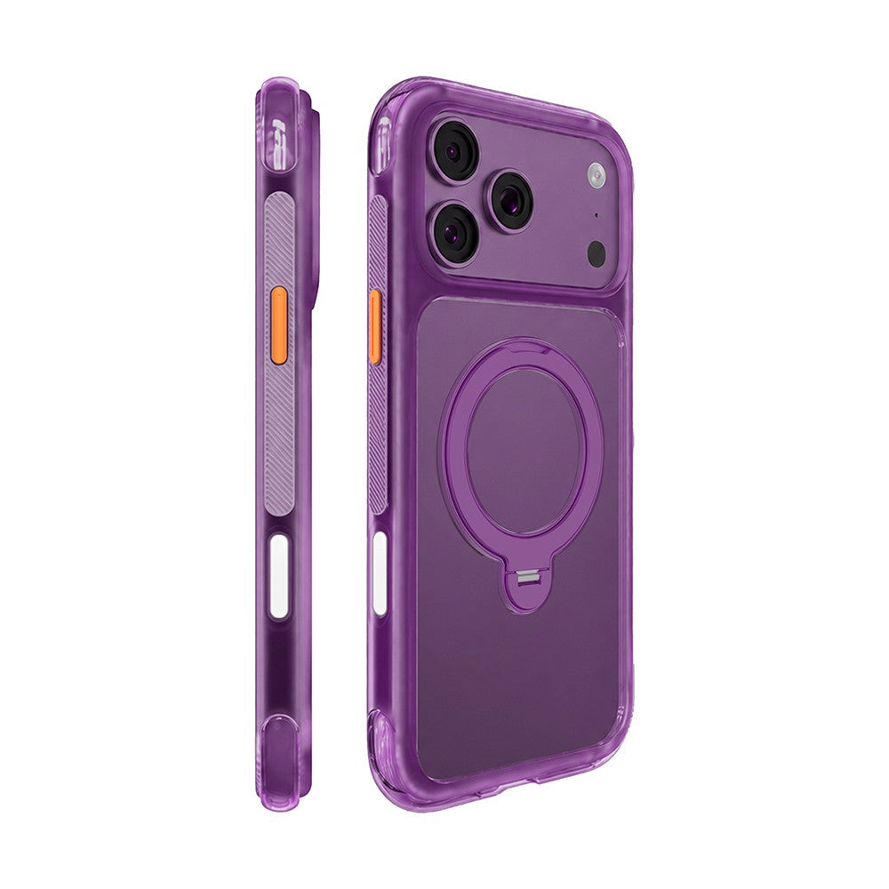 Apple iPhone 18 Pro Max Kılıf M-safe Şarj Özellikli Standlı Airbag Tasarımlı Mutural Air Shield Serisi Kapak