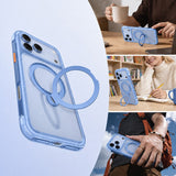 Apple iPhone 18 Pro Max Kılıf M-safe Şarj Özellikli Standlı Airbag Tasarımlı Mutural Air Shield Serisi Kapak