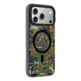 Apple iPhone 18 Pro Max Kılıf M-Safe Şarj Özellikli Youngkit Camouflage Sykell Serisi Kapak
