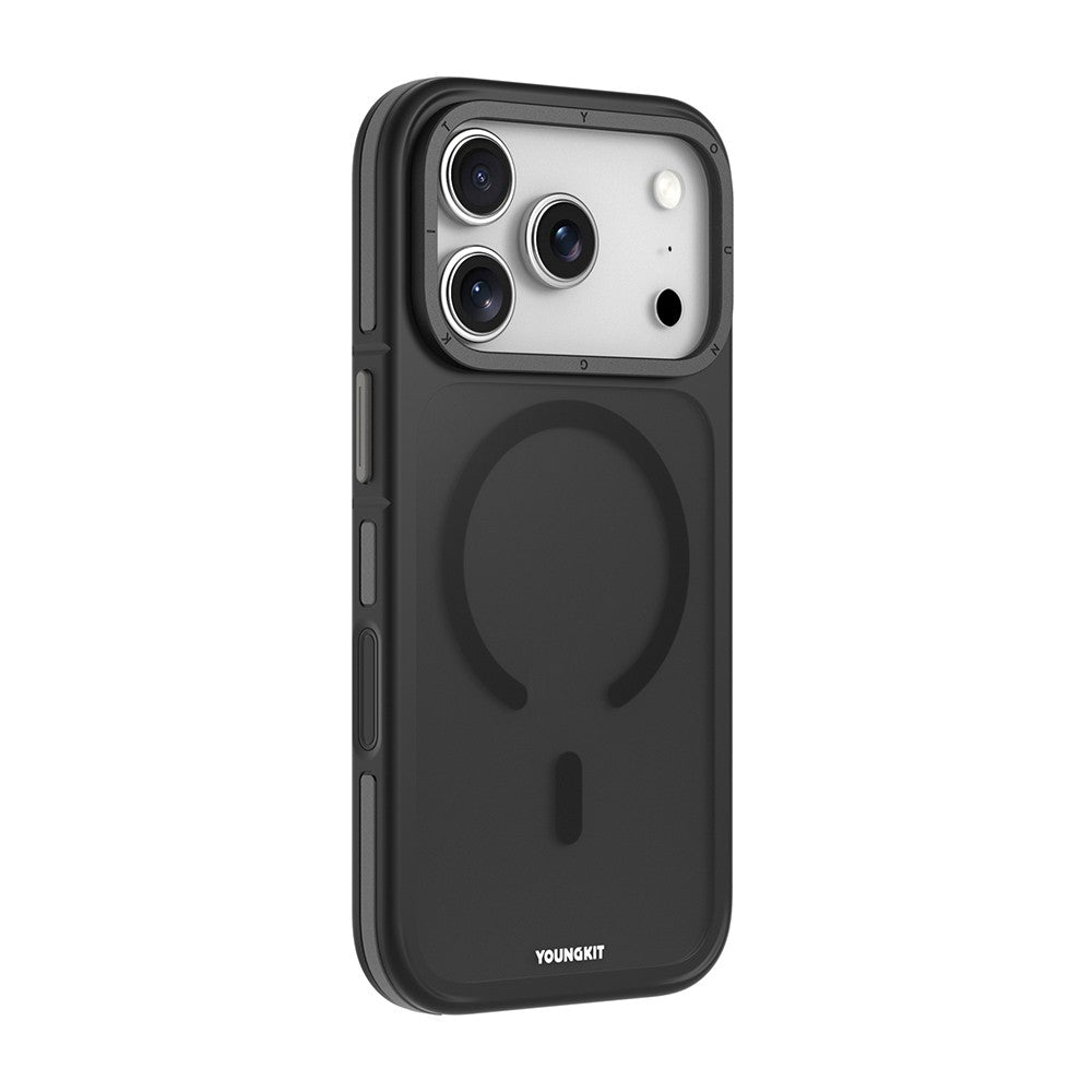 Apple iPhone 18 Pro Max Kılıf M-safe Şarj Özellikli Youngkit Rock Sand Serisi Kapak