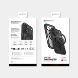 Apple iPhone 18 Pro Max Kılıf M-safe Şarj Özellikli Yüzük Standlı Amazingthing Titan Pro Grip Ring Serisi Kapak