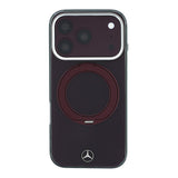 Apple iPhone 18 Pro Max Kılıf Mercedes Benz Orjinal Lisanslı M-safe Şarj Özellikli 360 Derece Dönebilen Standlı Metal Logolu Sert PC Kapak