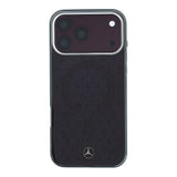 Apple iPhone 18 Pro Max Kılıf Mercedes Benz Orjinal Lisanslı M-safe Şarj Özellikli Çift Katmanlı Yıldız Desenli Sert PC Kapak