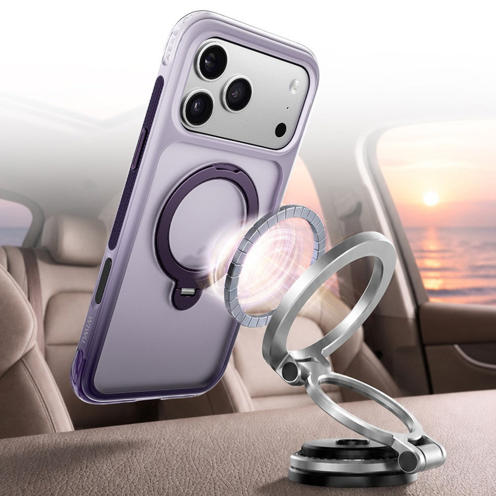 Apple iPhone 18 Pro Max Kılıf Wiwu AS-204 AeroShield Aurora Ultra Serisi M-safe Şarj Özellikli Airbag Tasarımlı Standlı Kapak