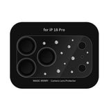 Apple iPhone 18 Pro Wiwu Magic Merry Shimmer Serisi Taşlı Kamera Lens Koruyucu
