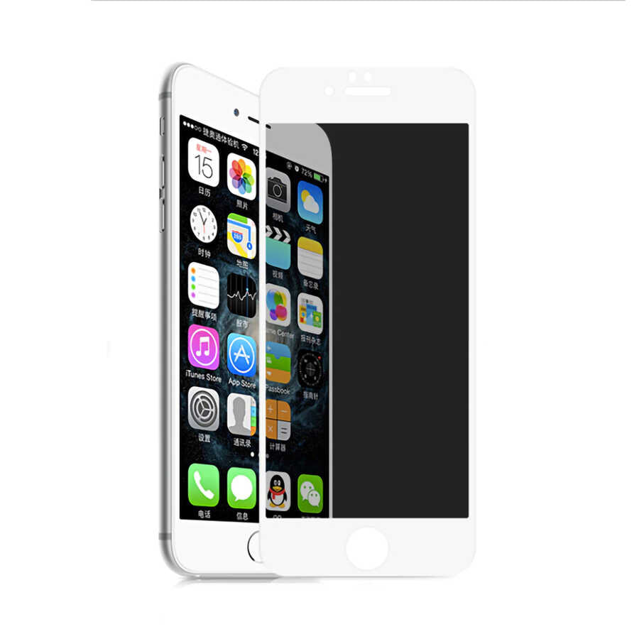 Apple iPhone 6 Plus Davin 5D Privacy Cam Ekran Koruyucu