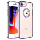 Apple iPhone 8 Kılıf Kamera Korumalı Logo Gösteren Zore Omega Kapak