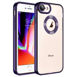 Apple iPhone 8 Kılıf Kamera Korumalı Logo Gösteren Zore Omega Kapak
